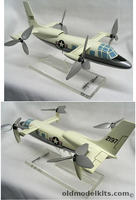 Topping 1/48 Cutiss-Wright X-19 (XC-143) Tilt Rotor plastic model kit